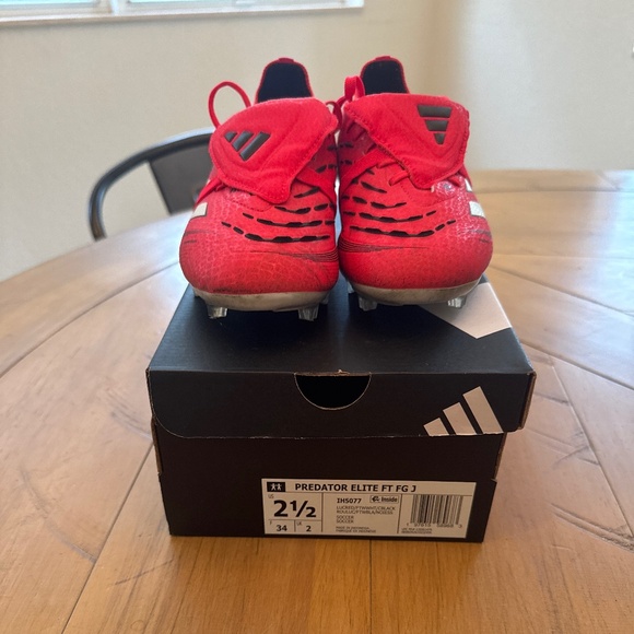 adidas Predator Elite FT Kids' FG Soccer Cleats, size 2.5